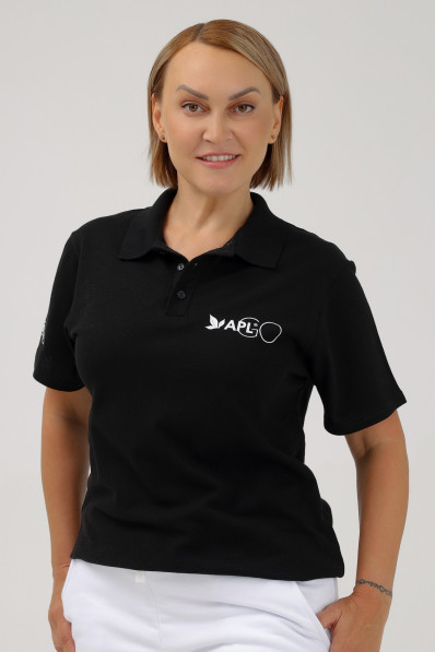 Поло универсальное APLGO (черное)