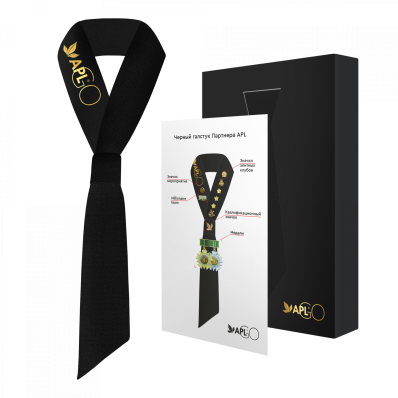 Галстук Партнера APL (черный)