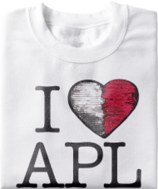 Футболка «Я люблю APL»