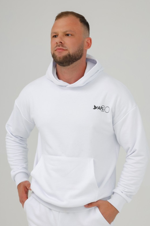 Худи мужское APLGO (белое)