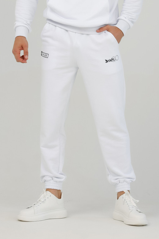 Джоггеры мужские APLGO (белые)