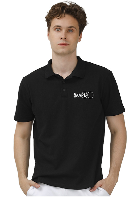 Поло универсальное APLGO (черное)